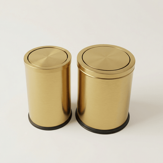 Mini poubelle salle de bain design inox – 7L & 9L