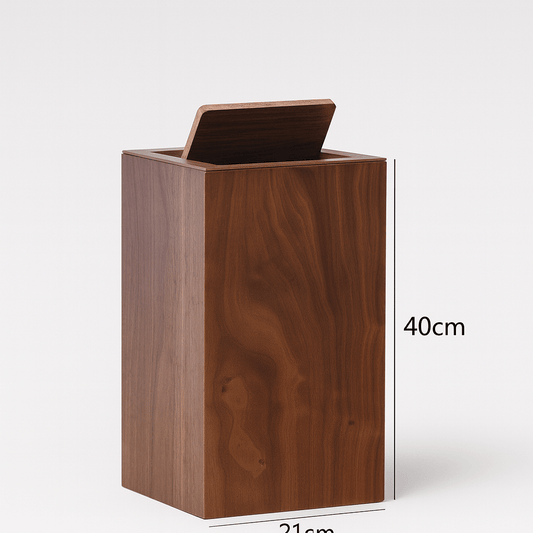 Poubelle bois carrée design – Élégance et praticité pour maison et bureau
