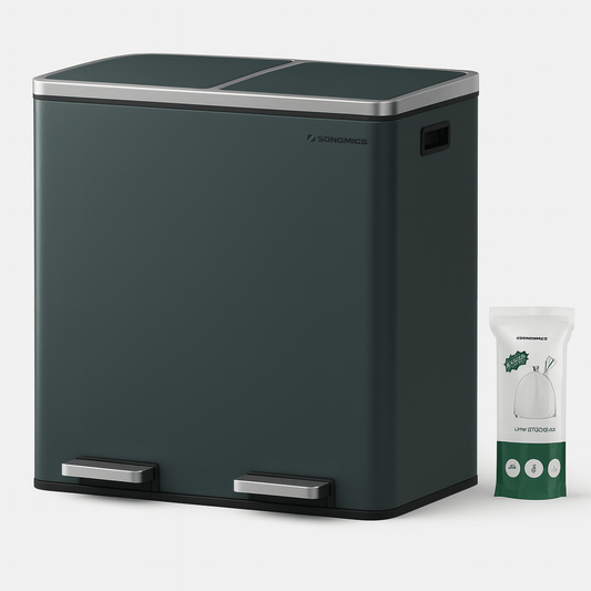 Poubelle Double Compartiment 2x30L